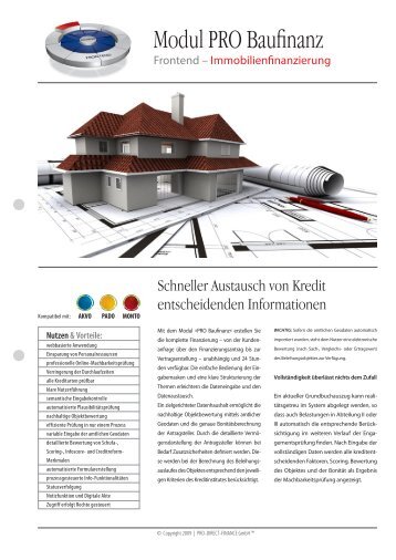 Modul PRO Baufinanz - PRO-DIRECT-FINANCE