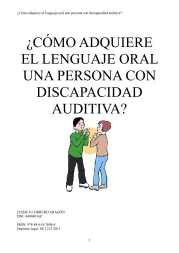 ¿cómo adquiere el lenguaje oral una persona sorda? - Eduinnova