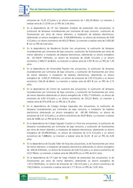 Plan de Optimización Energético Municipal (~35Mb) - Ayuntamiento ...
