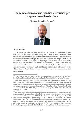 Cristián Scheechler Corona - Facultad de Derecho - Universidad de ...