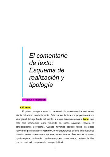 Apuntes comentario de texto buenos (pdf) - Aula virtual de lengua y ...