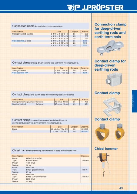 Contact clamp - Proepster