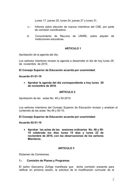 acta aquí - Consejo Superior de Educación Pública