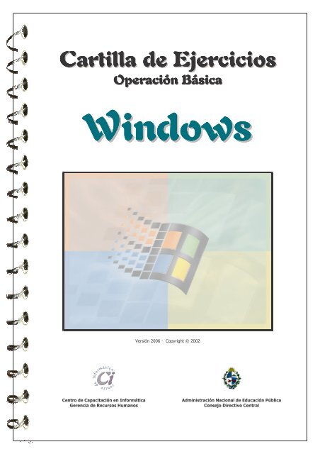 Cartilla Ejercicios Windows Basico _v2006 Indice - Anep