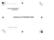 MANUAL DO PROPRIETÁRIO - Honda