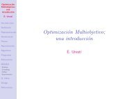 Optimización Multiobjetivo; una introducción