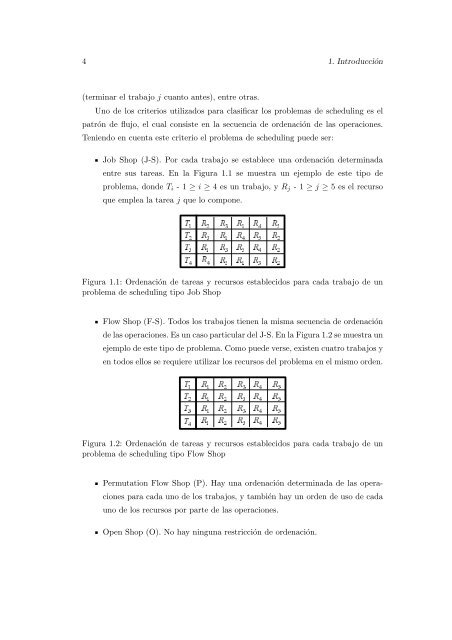 modelizaci´on y métodos para la optimizaci´on y eficiencia