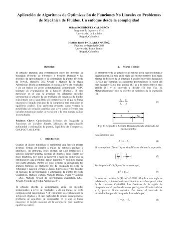 Aplicación de Algoritmos de Optimización de Funciones No ...