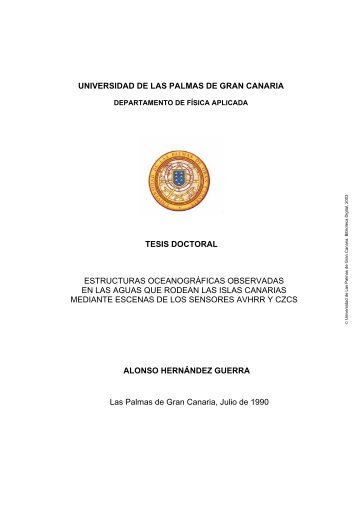 Estructuras oceanográficas observadas en las aguas que rodean ...