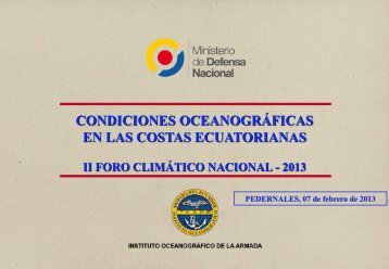 condiciones oceanográficas en el litoral (christian ayala inocar)