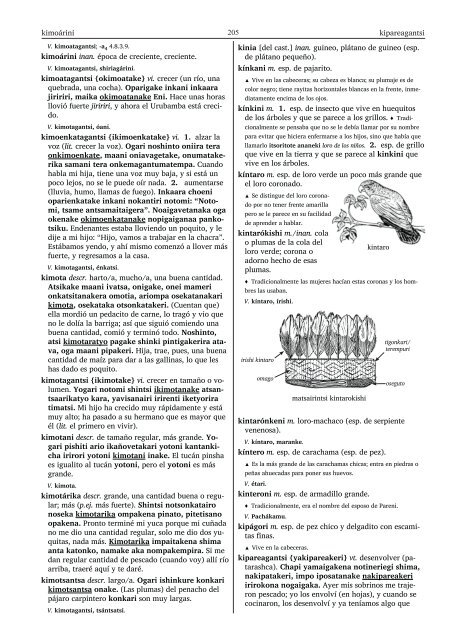 Diccionario machiguenga-castellano {ISO: mcb]