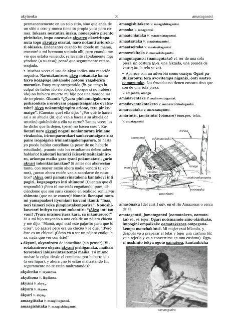 Diccionario machiguenga-castellano {ISO: mcb]