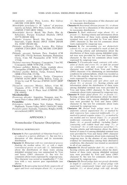 phylogenetic relationships and classification of didelphid marsupials ...