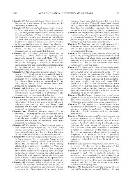 phylogenetic relationships and classification of didelphid marsupials ...