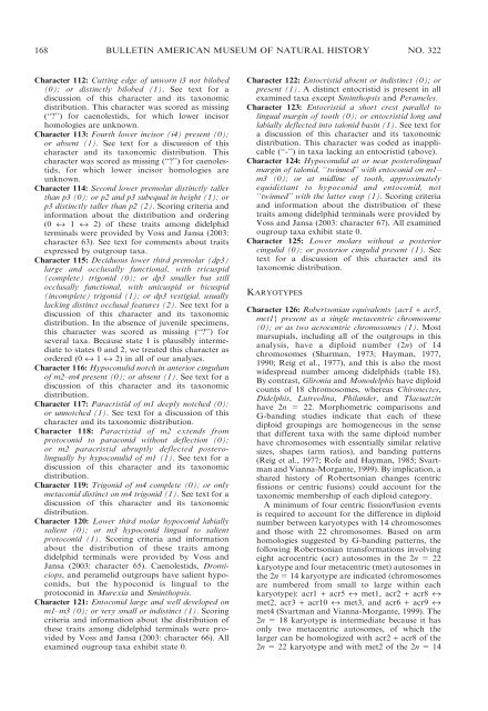 phylogenetic relationships and classification of didelphid marsupials ...