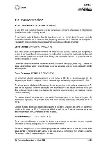 4.1.4 OCEANOGRAFÍA FÍSICA - Ministerio de Energía y Minas