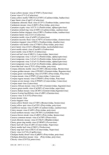 Quarantine Regulation for Importation of Plants and