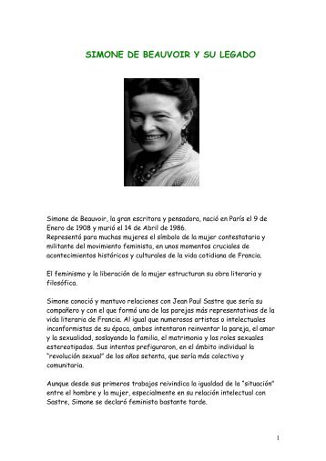 SIMONE DE BEAUVOIR Y SU LEGADO