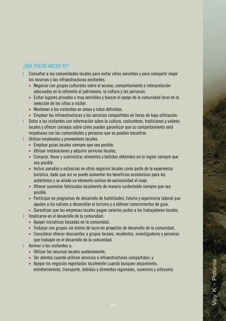 Turismo y monTaña - Tour Operators Initiative