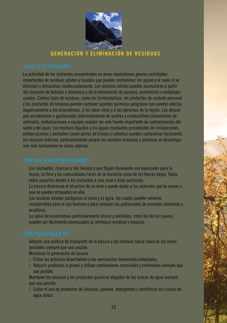 Turismo y monTaña - Tour Operators Initiative