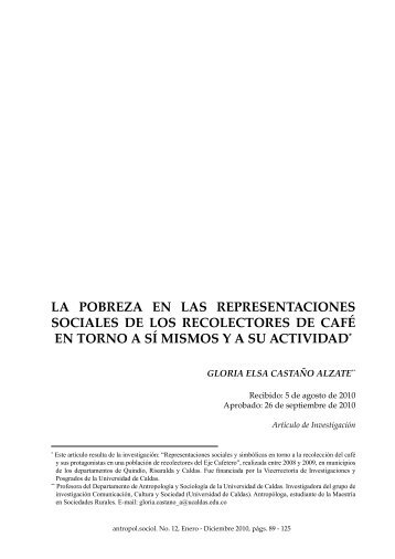 la pobreza en las representaciones sociales de los recolectores de ...