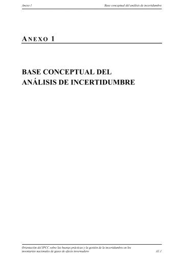base conceptual del análisis de incertidumbre - IPCC - Task Force ...