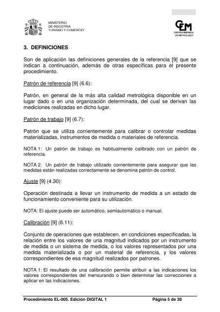 procedimiento el-005 para la calibración de medidores de energía ...