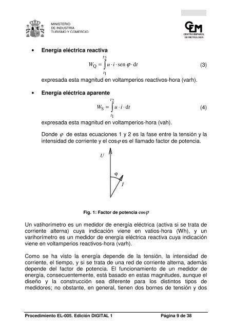 procedimiento el-005 para la calibración de medidores de energía ...