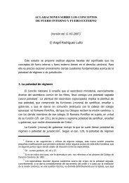 Aclaraciones sobre los conceptos de fuero interno y ... - Etica e Politica