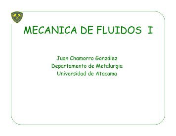 Ecuación de Bernoulli - metalurgia-uda - Universidad de Atacama