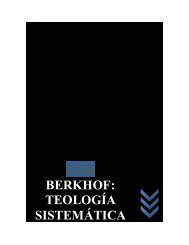 LUIS BERKHOF: TEOLOGÍA SISTEMÁTICA - Recursos Teológicos