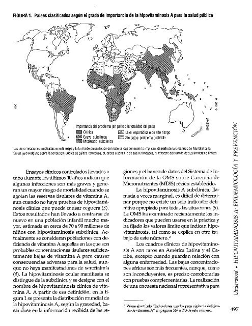 Hipovitaminosis A: epidemiología de un problema de ... - PAHO/WHO