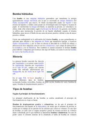 Historia Tipos de bombas