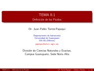 TEMA II.1 - Definición de los Fluidos - Departamento de Astronomía ...