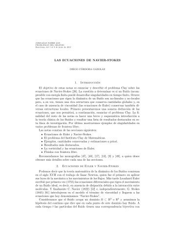 LAS ECUACIONES DE NAVIER-STOKES 1. Introducción El ... - GARF