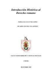 Introducción Histórica al Derecho romano - Facultad de Derecho y ...