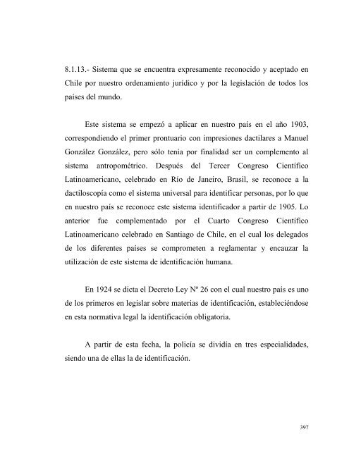 UNIVERSIDAD DE CHILE Facultad de Derecho Departamento de ...