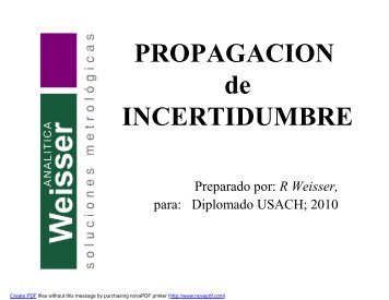 PROPAGACION de INCERTIDUMBRE - Analitica.cl