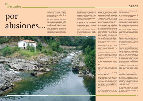 El Pescador nº22 - Real Asociación Asturiana de Pesca Fluvial > Inicio