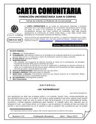 carta comunitaria - Fundación Universitaria Juan N. Corpas