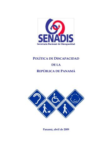 política de discapacidad de la república de panamá - Senadis
