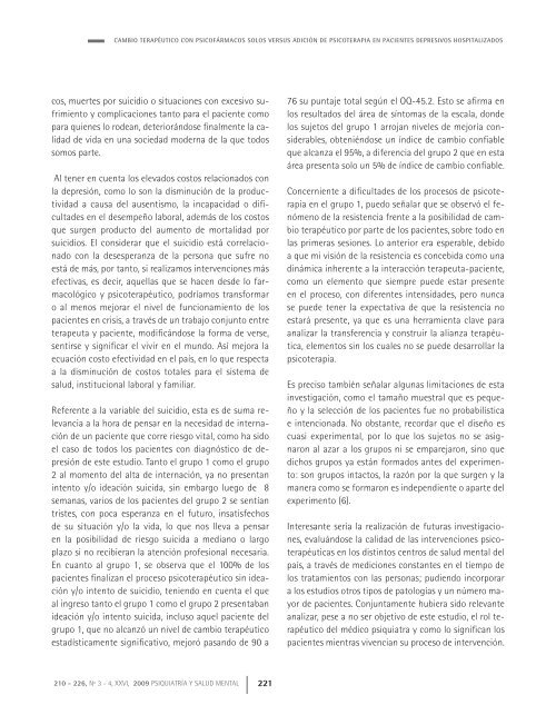 descargar nº 3-4 / 2009 - Sociedad Chilena de Salud Mental