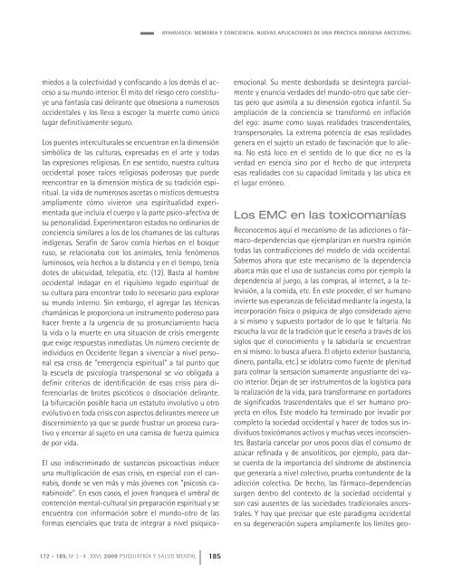 descargar nº 3-4 / 2009 - Sociedad Chilena de Salud Mental