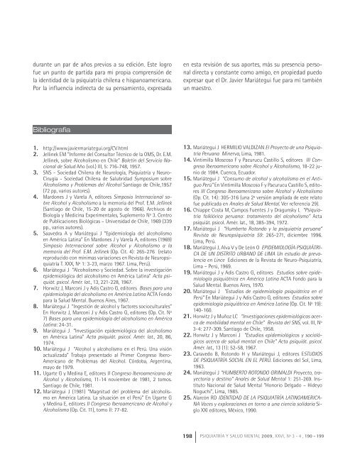 descargar nº 3-4 / 2009 - Sociedad Chilena de Salud Mental