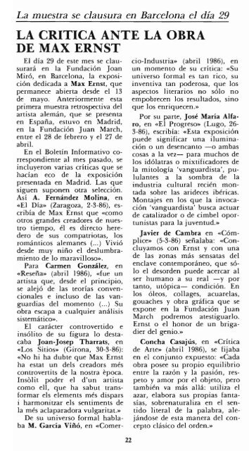 Boletín N° 160 Junio de 1986 - Fundación Juan March