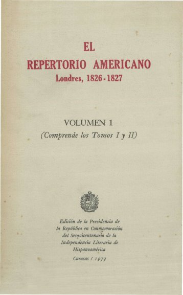 el repertorio americano - Biblioteca Virtual Miguel de Cervantes