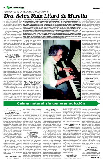 Dra. Selva Ruiz Lliard de Marella - Sindicato Médico del Uruguay