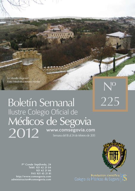 Descargar Boletín Nº 225 - Ilustre Colegio Oficial de Médicos de ...
