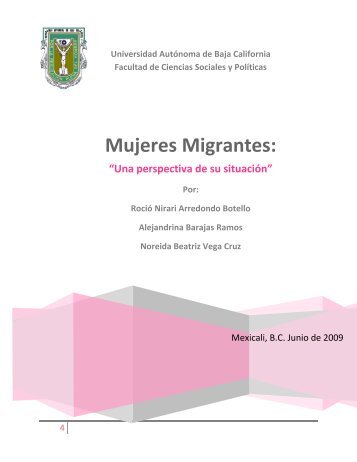 Mujeres Migrantes: - Facultad de Ciencias Sociales y Políticas ...