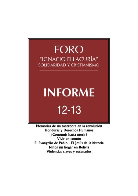 Informe 12-13. Murcia - Foro Ignacio Ellacuría